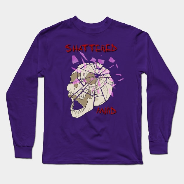 Shattered Mind Long Sleeve T-Shirt by WolfCommander